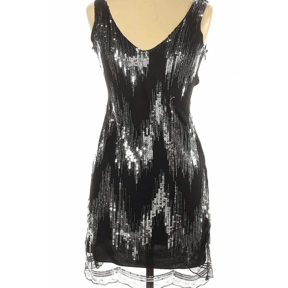 Snap Women Black Cocktail Dress Small Prom Spring